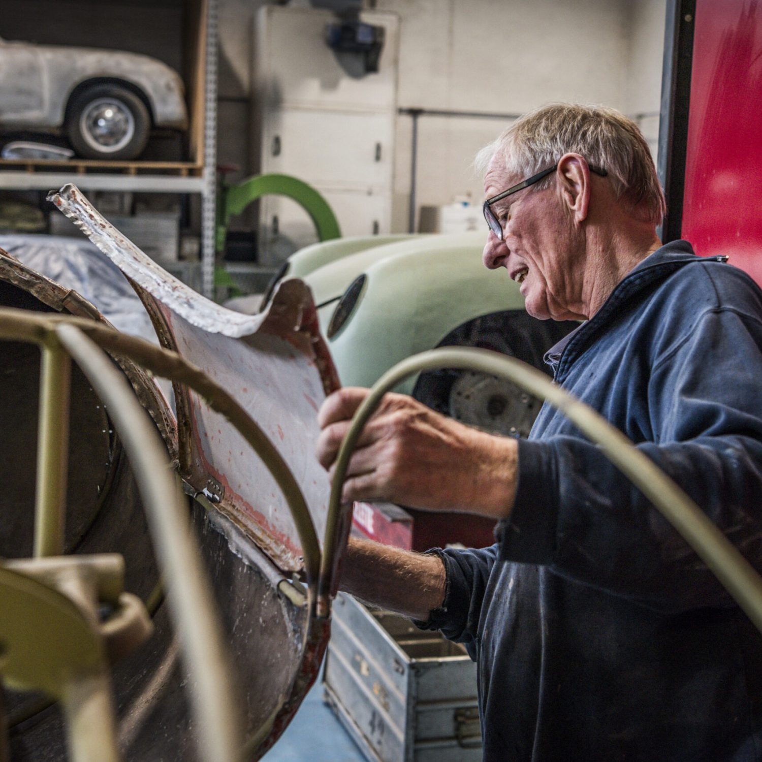 Restauration- Gijs van Lennep - Hirondelle Porsche engine